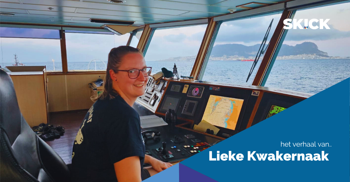 Van stuurman op zee naar werken aan de wal voor Lieke